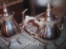 Gorham vintage antique silver tea pot cup dining set
