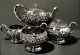 Gotham Sterling Silver Tea Set 1892 Hand Decorated