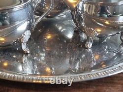 Grenadier Silver Plate Tea Set with Tray