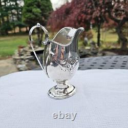 HISTORIC c1848 J. C. MOORE PRE-TIFFANY COIN SILVER FIGURAL WHIPPET TOPPED TEA SET