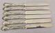 Htf Set Of 6 Chantilly Sterling Youth Tea Knives (7.5) C Mono By Gorham