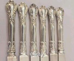 HTF Set Of 6 Chantilly Sterling Youth Tea Knives (7.5) C Mono By Gorham