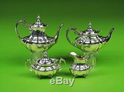 Hampton Court by Reed & Barton sterling silver 4 piece tea set marked #660