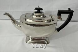 Hecworth 1930s Silverplate Art Deco Tea and Coffee Set Retro Old Sheffield