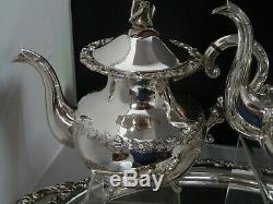 Heidelberg Sterling Silver TEA SET Service Matching Tray German Tea Set germany