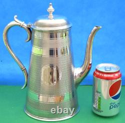 High Quality Very Large Antique Elkington 4-piece Silver Plated Tea Set 1883