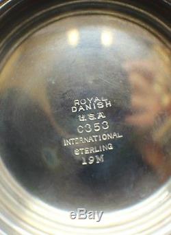 INTERNATIONAL STERLING USA ROYAL DANISH C353 TEA COFFEE 6pc SET ANTIQUE