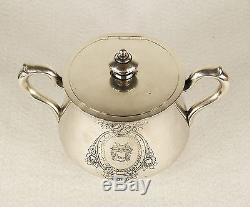 Imperial Antique Sazikov Russian 84 Silver Tea Set