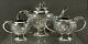 Indian Silver Tea Set C1885 Madras Hand Crafted