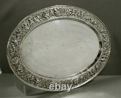 Indian Sterling Tea Set Tray c1920 UNITED NATIONS