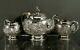 Indian Sterling Tea Set C1890 Signed Procession At Puri