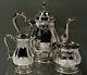 International Silver Co Sterling Tea Set C1950 Prelude Hand Chased