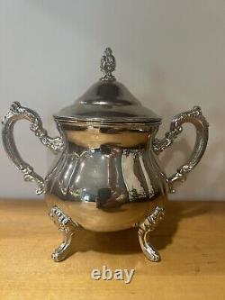 International Silver Company Silver Plate Tea Set Made In Hong Kong