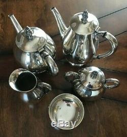 International Sterling ROYAL DANISH Tea/Coffee Set 5 Piece No Monogram