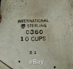 International Sterling Tea Set c1960 Spring Glory No Mono