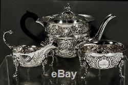 Irish Sterling Tea Set 1904 WEIR & SONS ROYAL CUSTOMERS