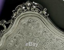 Italian Silver Tea Set Tray c1850 Leopold Janesich 84 Ounces