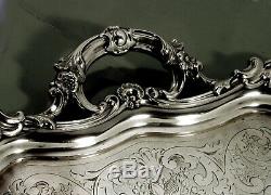 Italian Silver Tea Set Tray c1850 Leopold Janesich 84 Ounces