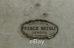 Italian Silver Tea Set Tray c1950 VALLE & GANDINI, MILAN 91 OUNCES