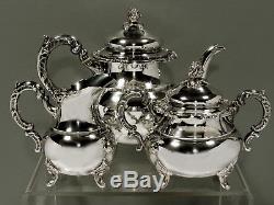 Japanese Sterling Silver Tea Set c1940 SIGNED
