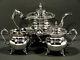 Japanese Sterling Tea Set Shell & Scroll Signed Weighs 52 Oz