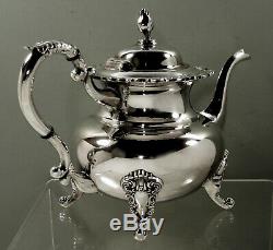 Japanese Sterling Tea Set c1960 Miyata Grand Baroque