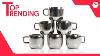 Kc Double Walled Stainless Steel Tea Cups Set Of 6