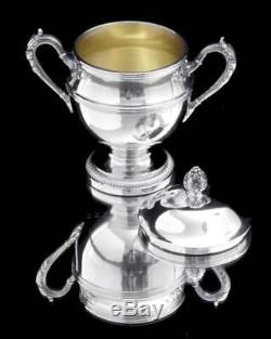 Keller French 950 Sterling Silver Tea Set & Wraps, Museum Quality 1850-1899