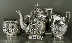 Kennard & Jenks Sterling Silver Tea Set c1875 Boston