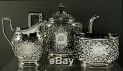 Kennard & Jenks Sterling Silver Tea Set c1875 Boston