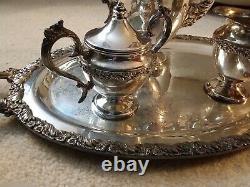 King Edward Silver Plate Tea/Coffee Set silverplate Vintage