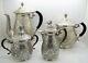 Large Persian Islamic Solid Silver Tea & Coffee Set. Birds Of Paradise 2,571 Gm