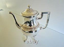 Large WMF 3 Piece Silver Plated Tea, Coffee Set, Circa 1910