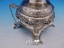 Louis XVI by Shreve Sterling Silver Tea Set with Tray & Kettle on Stand (#4576)