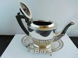 Lovely Edwardian English Sterling Silver Tea For 2 / Bachelors Teaset