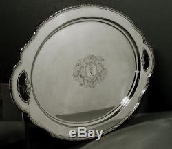Lunt Sterling Tea Set Tray c1930 TREASURE HAND DECORATED 113 OZ