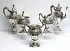 Magnificent Black Starr & Frost Sterling Silver Reticulated 5pc Tea & Coffee Set
