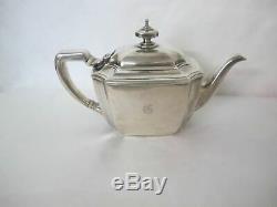 MAGNIFICENT C. 1900 TIFFANY HAMPTON PATTERN 6 PIECE TEA SET withSTERLING TRAY
