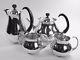 Mappin & Webb Silver Plate Eric Clements Pattern 4 Piece Tea Set