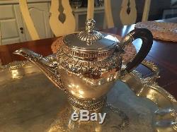 MUSEUM QUALITY 5 PC HEAVY ca. 1936 MILAN STERLING FRENCH STYLE COFFEE / TEA SET