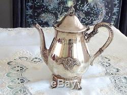 Magnificent Elegant Silver Plated Tea & Coffee Vintage Set Viners
