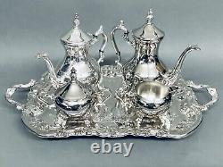 Marvelous Vintage Set of 5 Victorians Tea Set International Silver Plate