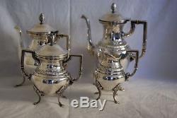 Massive / Solid Russian Silver Tea / Coffee Set, Moscow 1908 1917