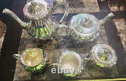 Melon Sheffield Reproduction Design By Community Silverplated Tea Serving Set