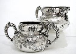 Meriden Aesthetic Mythological Greek Boreas Wind God Hand Chased Tea /coffee Set