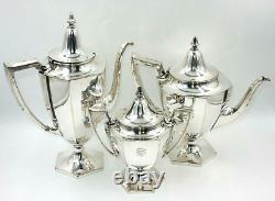 Meriden Sp Co International Sc #289 Victorian Silverplate Tea Set