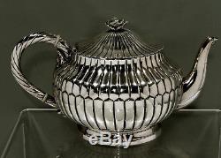 Mexican Sterling Silver Tea Set c1945 Sanborns SPANISH COLONIAL