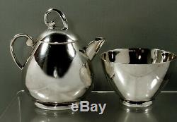 Mexican Sterling Tea Set c1950 Juventino Reyes 61 Ounces