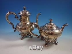 Modernic by Gorham Sterling Silver Tea Set 6pc & Tray #1818B (#1918) Fabulous