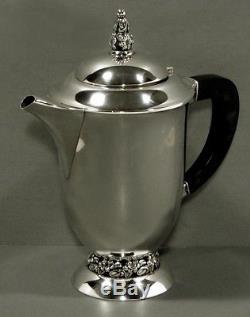 Mueck-Cary Sterling Silver Tea Set c1940 NATURALISTIC TASTE